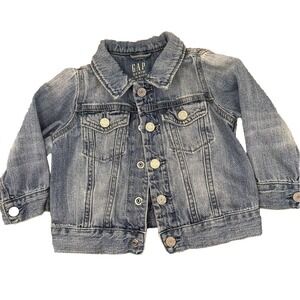 Baby GAP Denim Jean Jacket Toddler Light Wash Classic Casual Cute